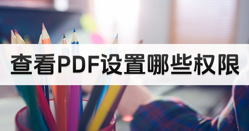 哪個PDF閱讀器功能全面?怎么查看PDF設(shè)置哪些權(quán)限?